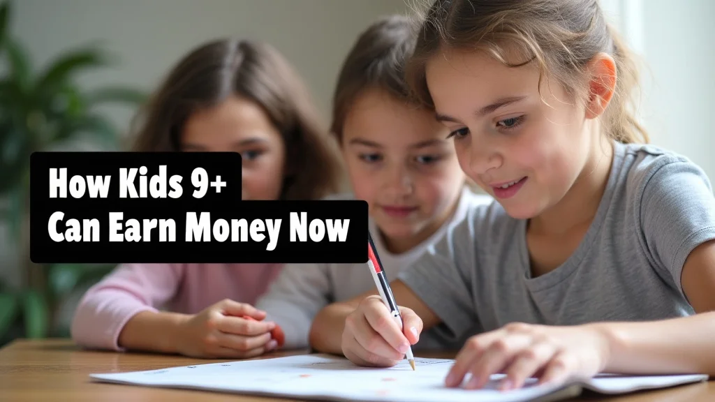 How Kids 9+ Can Earn Money Now
