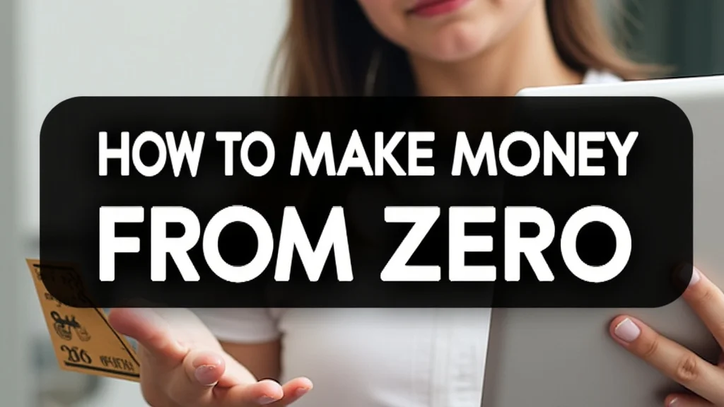How To Make Money From Zero