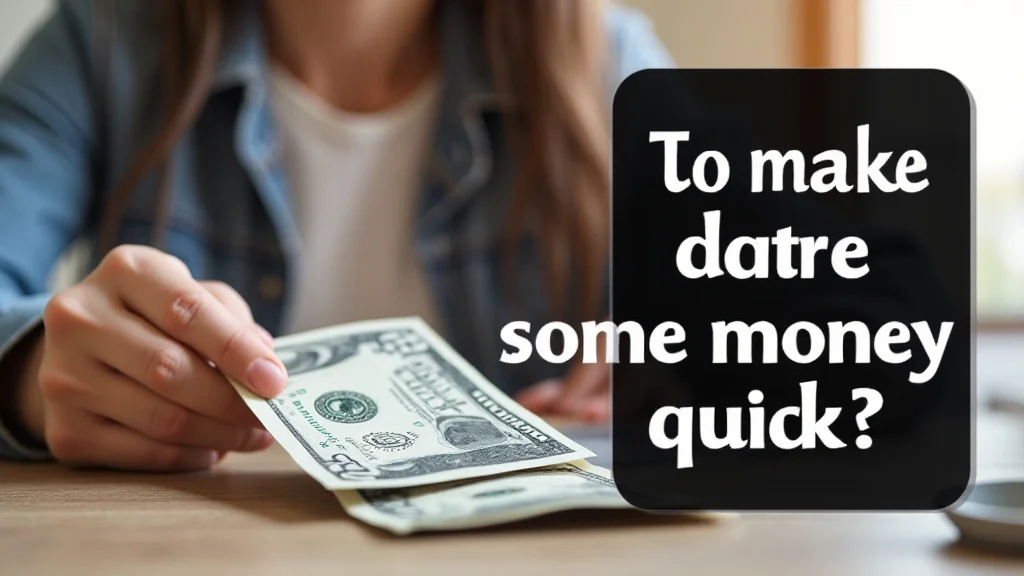 How To Make Some Money Quick