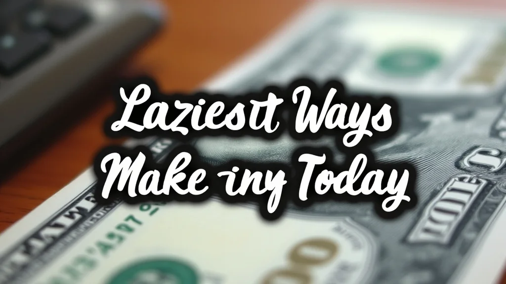 Laziest Ways to Make Money Today