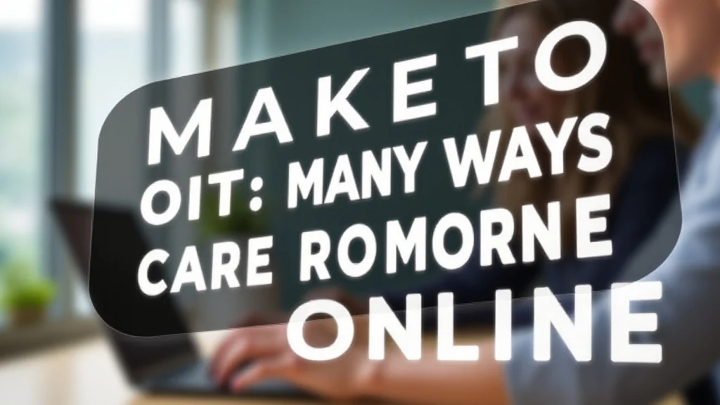 Many Ways To Make Money Online